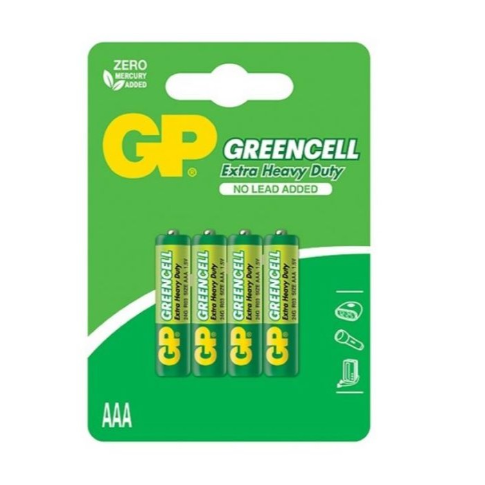 Baterijas - GP GREENCELL baterija R03 / AAA