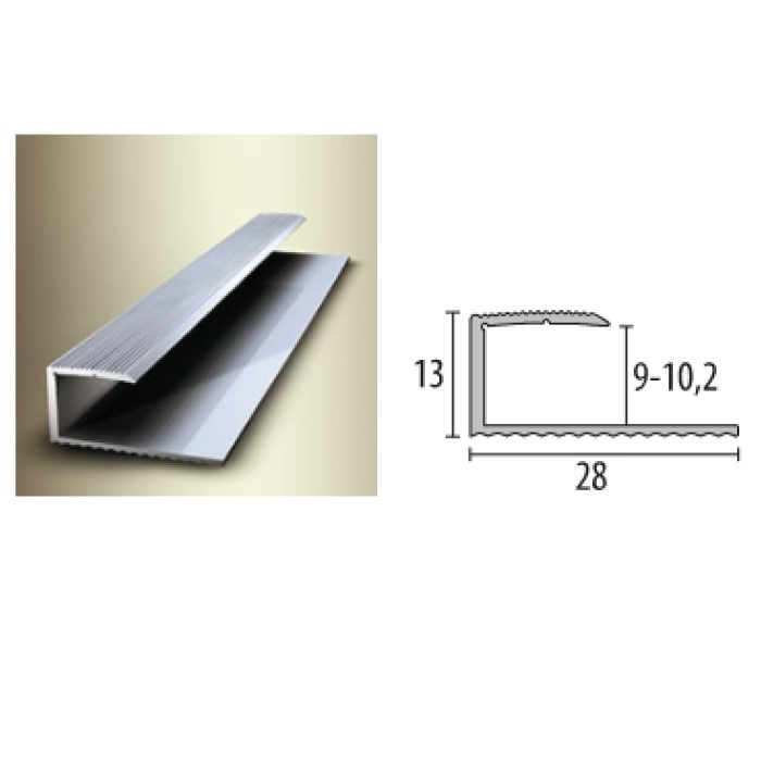 Citi - Profils/nobeigums, 212H, 211 126 15, H61 Oak Grey, 2.7m