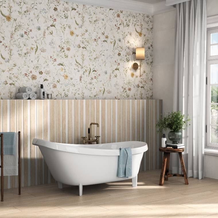 Flīzes  Dec.botanic Blanco R 60X120, DECBB60120