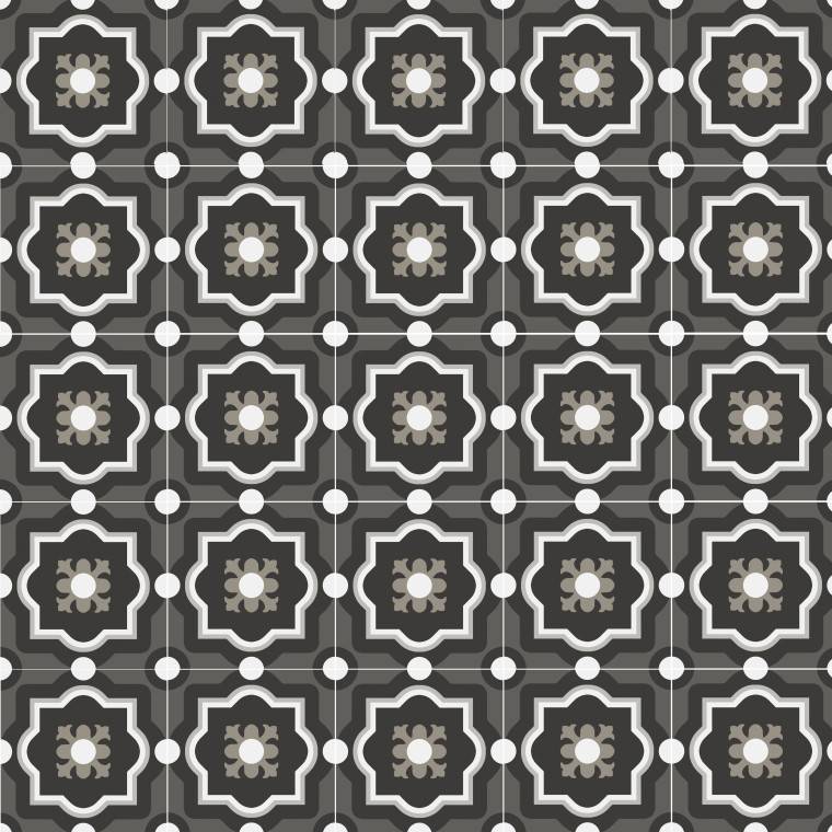 Flīzes Patchwork B&W 04 20x20***, PBWA4/20